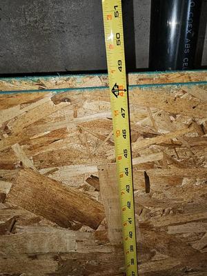 Two sheets of OSB wood sheets