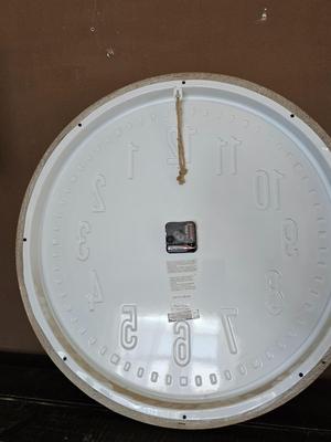 Faux branch lamp with shade and a nice large tin wall clock