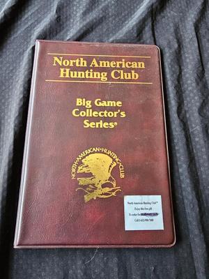 North American hunting Club books and a Collectors series coin