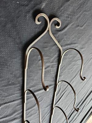 Collectable bottles with wall mount metal wine rack and wine box