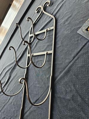 Collectable bottles with wall mount metal wine rack and wine box