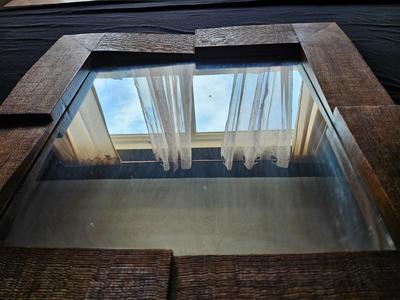 Beautiful Pier 1 imports decorative Wood framed mirror