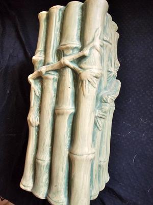 Bamboo vase, candle holders, and a scensy burner