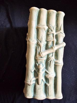 Bamboo vase, candle holders, and a scensy burner