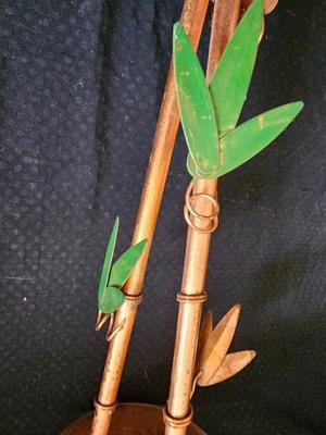 Bamboo vase, candle holders, and a scensy burner