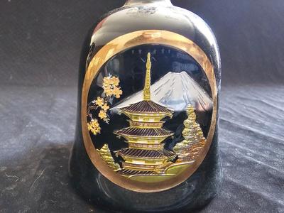 Chokin vase and bell - metal engraved from Japan and a Asian themed Scensy burner