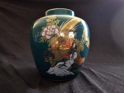 Three Asian themed vases Beautiful KUTANI