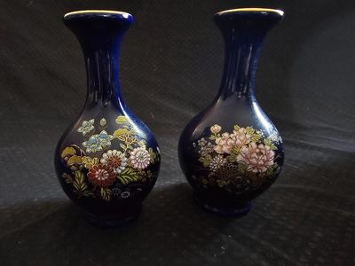 Three Asian themed vases Beautiful KUTANI