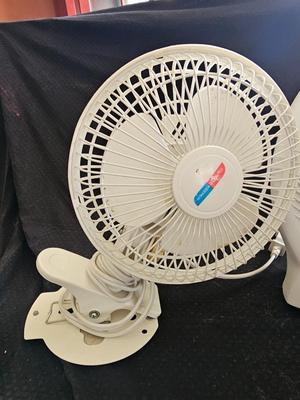 Small Comfort Zone clip-on fan and small fan heater