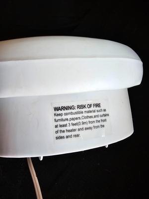 Small Comfort Zone clip-on fan and small fan heater