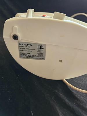 Small Comfort Zone clip-on fan and small fan heater