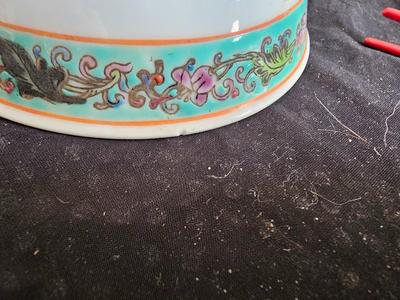 Rare Vintage Chinese Jingdezhen Hand painted Dishes Mountain by Water with chop sticks - 8 piece set