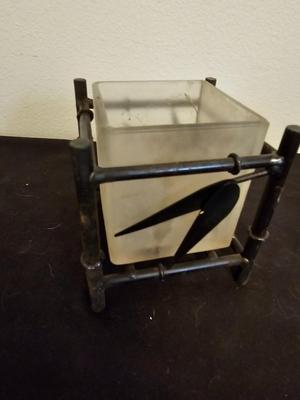 Collection of picture frames with small household decor / Ginger jar and Asian themed cup & saucer