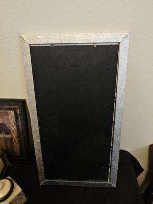 Collection of picture frames with small household decor / Ginger jar and Asian themed cup & saucer