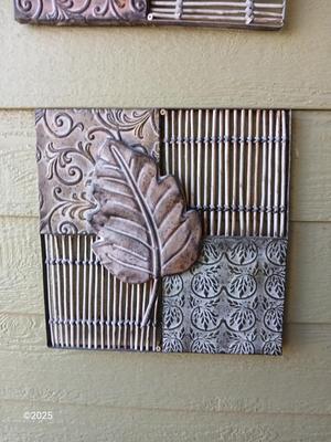 Four-piece metal wall art -