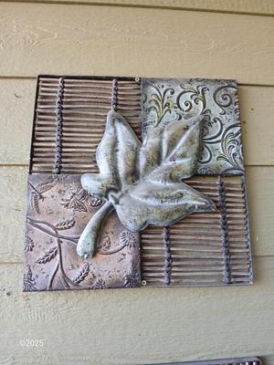 Four-piece metal wall art -