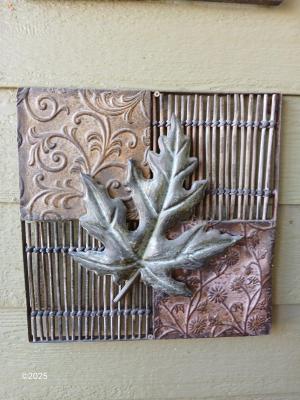 Four-piece metal wall art -