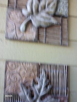 Four-piece metal wall art -