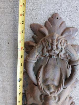 Cool old cast Iron Gargoyle door knocker