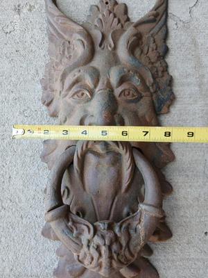 Cool old cast Iron Gargoyle door knocker