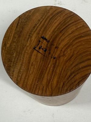 Mid Century Carved wood Cocktail Forks or Picks Container Holder hors d'oeuvres Charcuterie