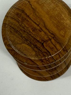 Mid Century Carved wood Cocktail Forks or Picks Container Holder hors d'oeuvres Charcuterie