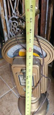 Vintage Duncan Miller parking meter made into a lamp Coin Operated WITH KEY!