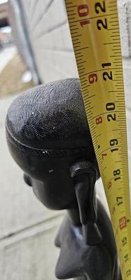 African Ebony carved sculpture of a woman