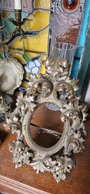 Ornate Metal Victorian Frame Easel Style