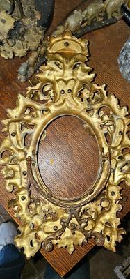 Ornate Metal Victorian Frame Easel Style