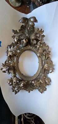 Ornate Metal Victorian Frame Easel Style