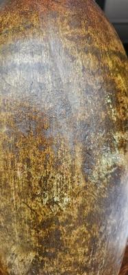 Tall Vintage Pottery vase with Beautiful Texture and Nuances of Color