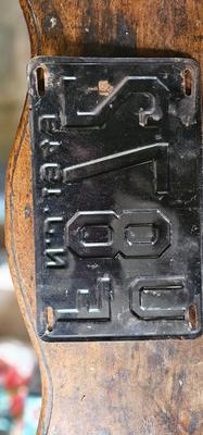 2 Matching Vintage license plates 1949 NJ Lot #5
