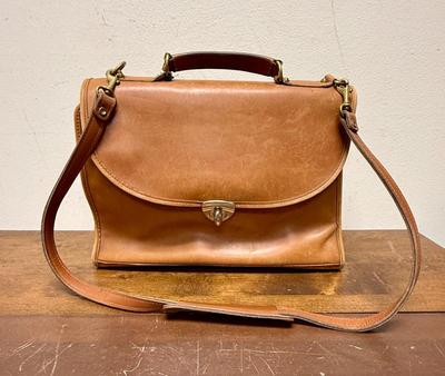 JACK GEORGES Voyager Brown Leather Crossbody Messenger