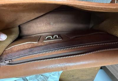 JACK GEORGES Voyager Brown Leather Crossbody Messenger