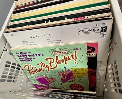 Large Lot of Vintage Vinyl Record Albums 33rpm most;y 40’s to 50’s music classical , show tunes, easy listening, pop
