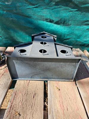 Large galvanized bird house condo / Townhome