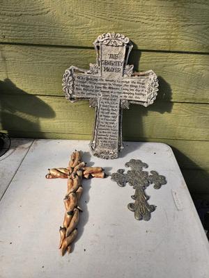 Decorative crosses for home or garden - chili peppers - Serenity prayer
