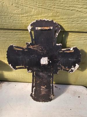 Decorative crosses for home or garden - chili peppers - Serenity prayer