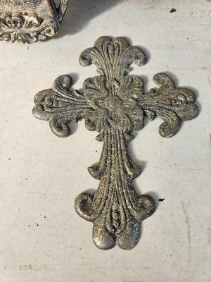 Decorative crosses for home or garden - chili peppers - Serenity prayer