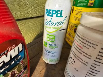 Full to partially full yard and garden chemicals - Bug control - Fertilizer and more