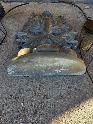 Two leaf like wall shelves with a old man - leaf man wall shelf