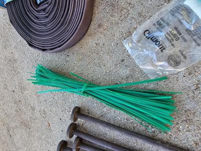 3/4" soaker hose new with plant accessories and other gardening must haves!