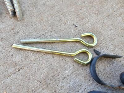 Brackets of all kinds - stakes - gate latch - and more