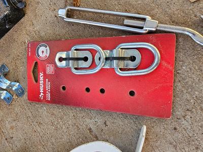 Brackets of all kinds - stakes - gate latch - and more