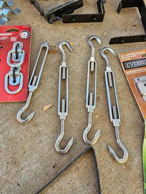 Brackets of all kinds - stakes - gate latch - and more