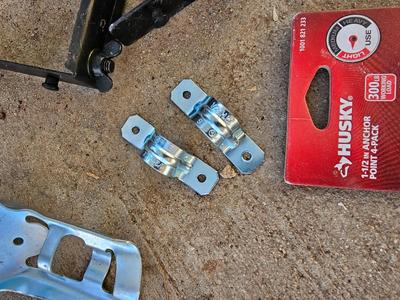 Brackets of all kinds - stakes - gate latch - and more