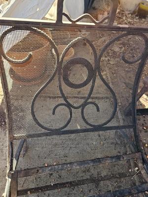 Metal wood holder rack and a metal folding fire grate