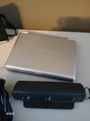 Audiovox 7" LCD Monitor & DVD Player D1708 with 2 screens - and a case