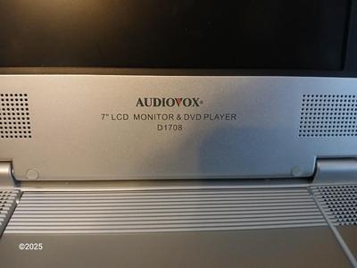Audiovox 7" LCD Monitor & DVD Player D1708 with 2 screens - and a case